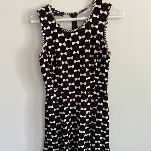 Nine West Black and White Dress with Sparkle - Picture 1 of 4